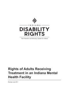 metally ill patient causing problems in indiana senior housing facility|Rights of Adults Receiving Treatment in Indiana Mental .